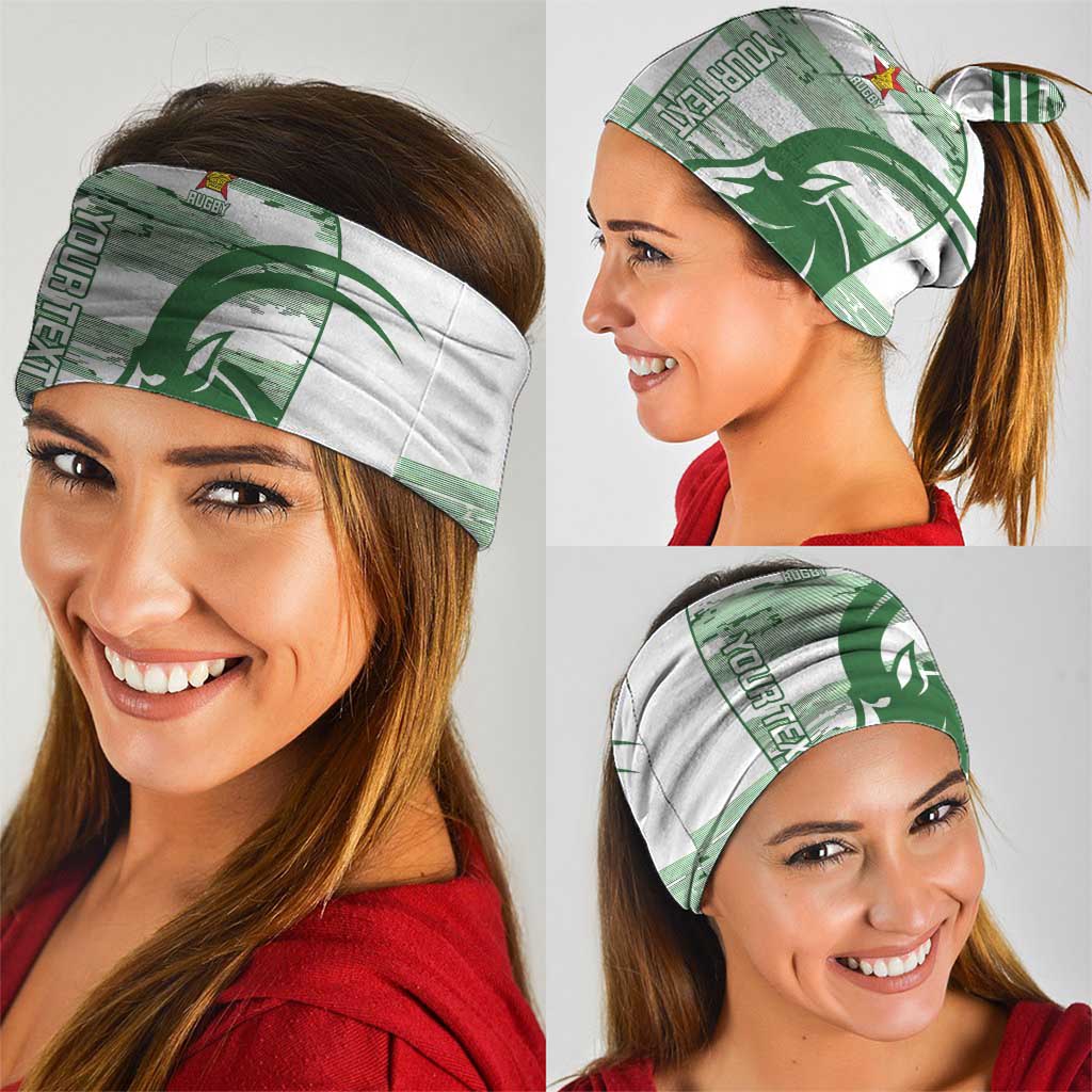 Zimbabwe Rugby Custom Neck Gaiter Come On Sables White Version LT14