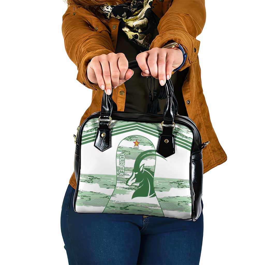 Zimbabwe Rugby Custom Shoulder Handbag Come On Sables White Version LT14