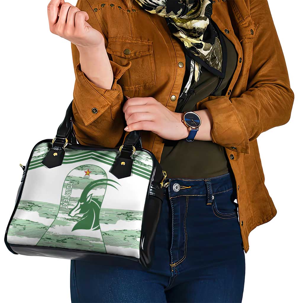 Zimbabwe Rugby Custom Shoulder Handbag Come On Sables White Version LT14