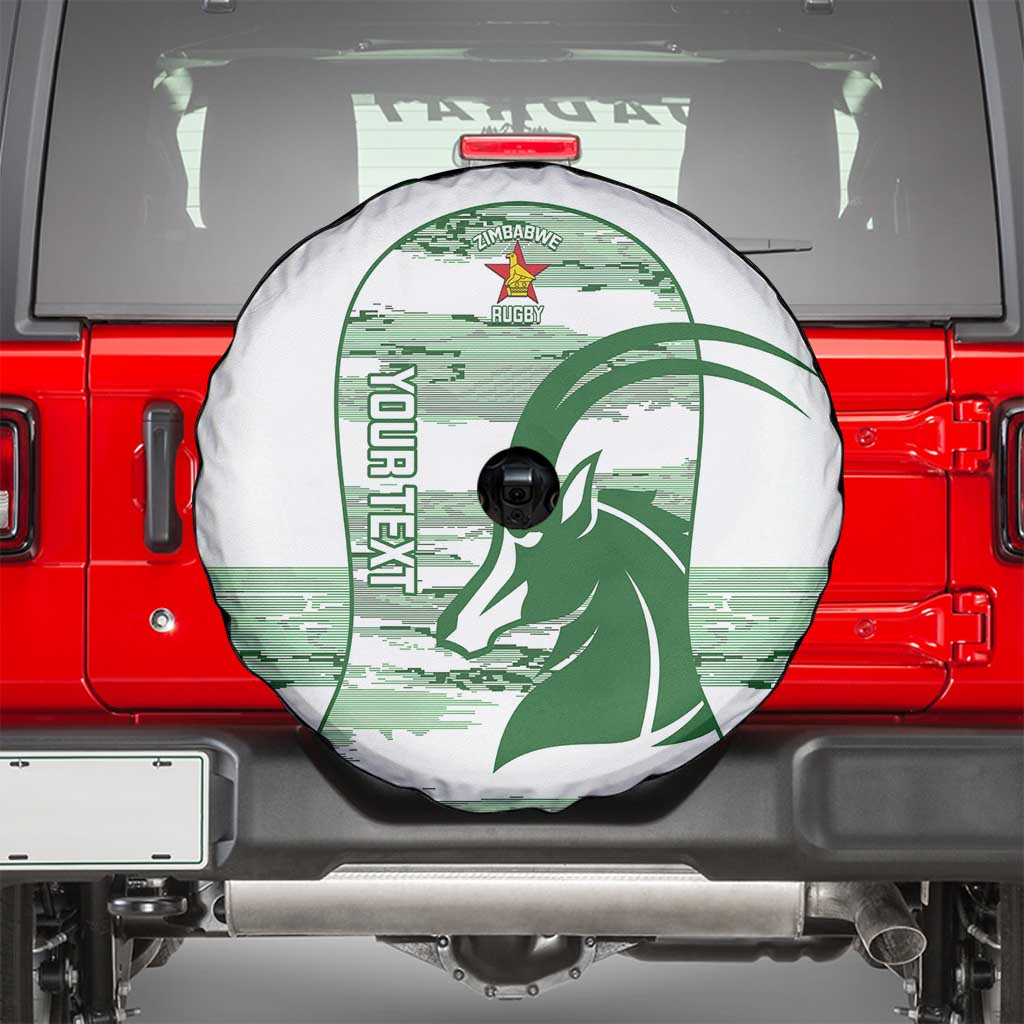 Zimbabwe Rugby Custom Spare Tire Cover Come On Sables White Version LT14