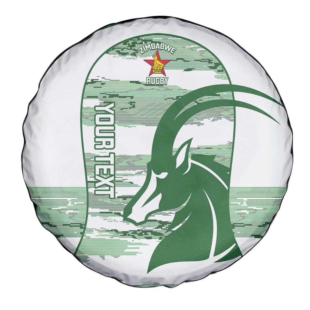 Zimbabwe Rugby Custom Spare Tire Cover Come On Sables White Version LT14