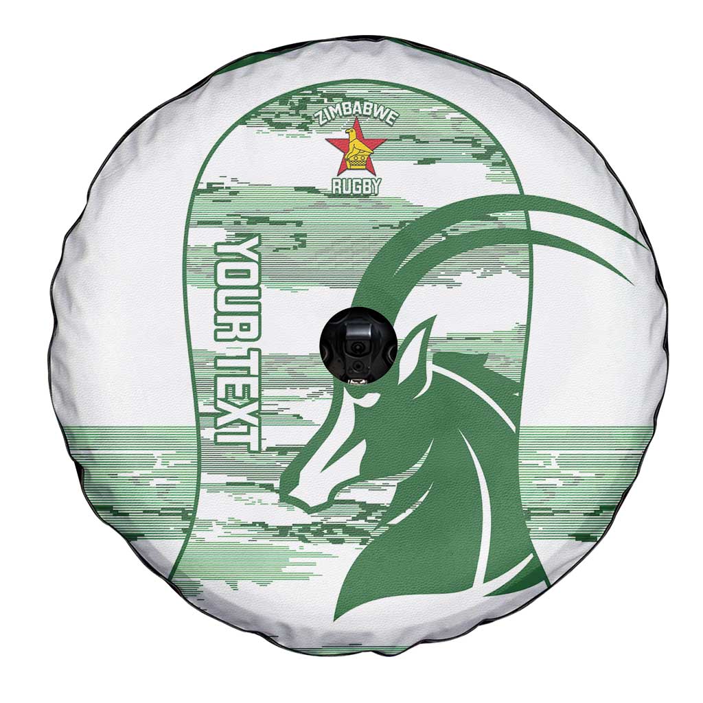 Zimbabwe Rugby Custom Spare Tire Cover Come On Sables White Version LT14