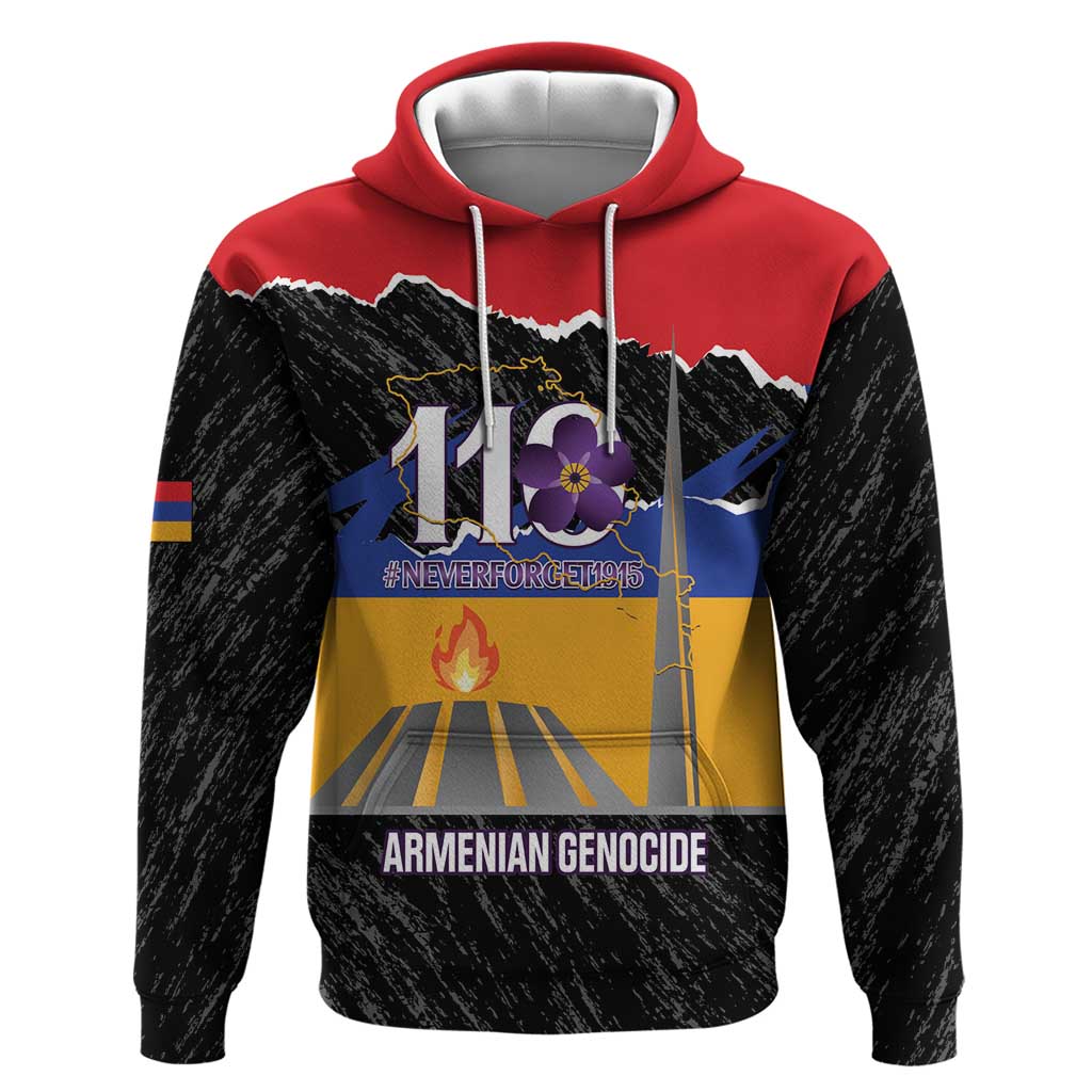 Armenian Genocide Remembrance Day Hoodie Tsitsernakaberd 110th Anniversary Never Forget LT14
