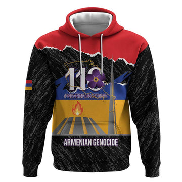 Armenian Genocide Remembrance Day Hoodie Tsitsernakaberd 110th Anniversary Never Forget LT14