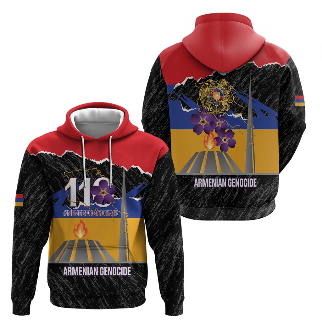 Armenian Genocide Remembrance Day Hoodie Tsitsernakaberd 110th Anniversary Never Forget LT14