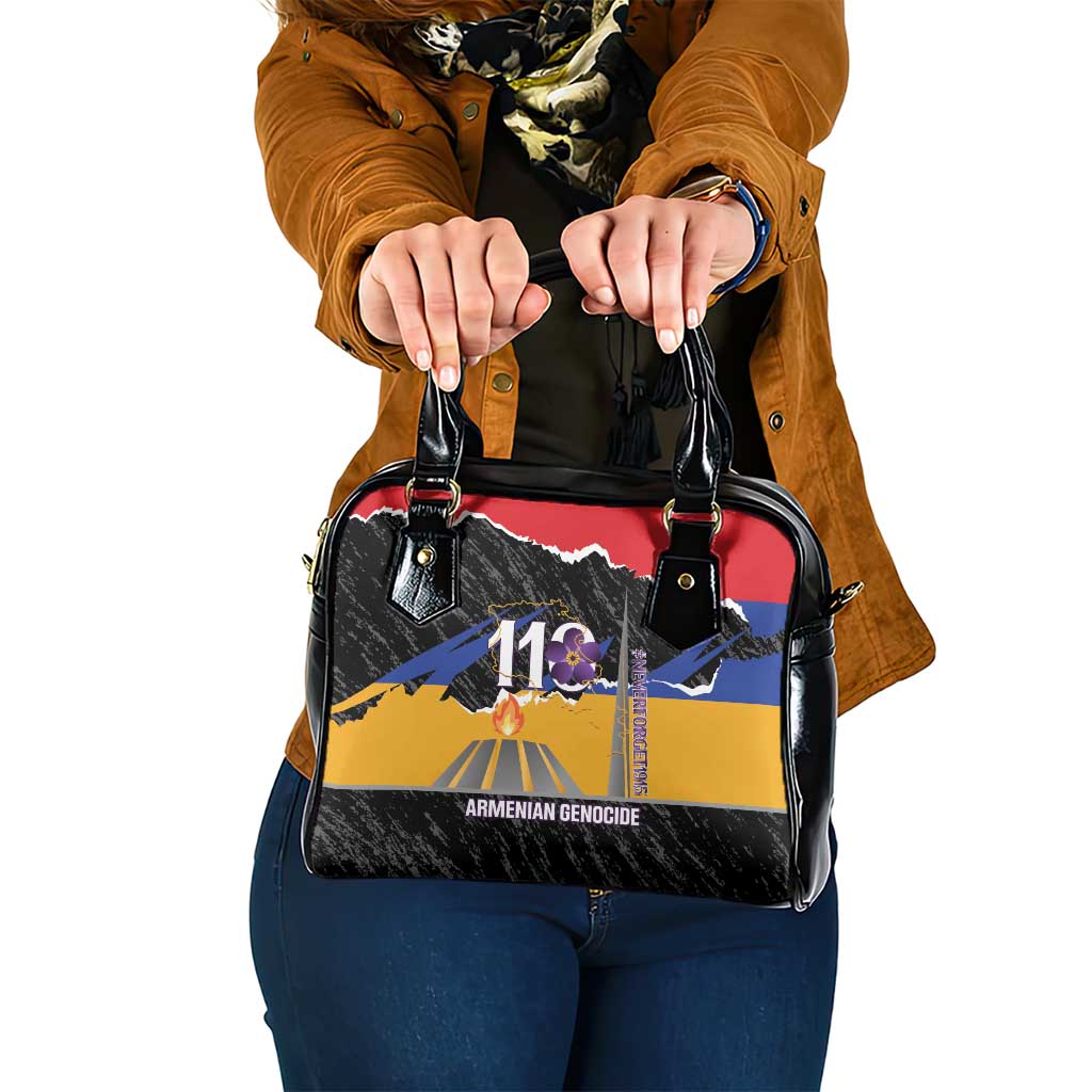 Armenian Genocide Remembrance Day Shoulder Handbag Tsitsernakaberd 110th Anniversary Never Forget LT14