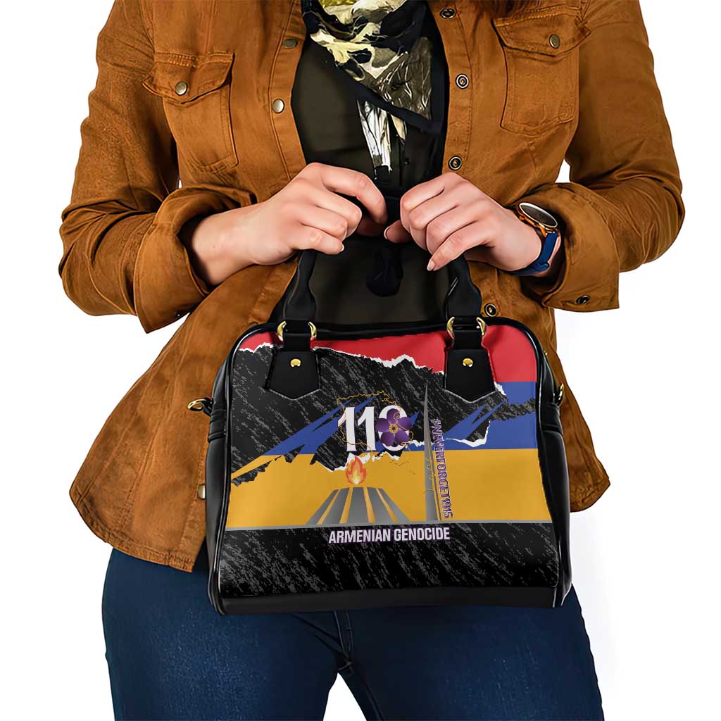 Armenian Genocide Remembrance Day Shoulder Handbag Tsitsernakaberd 110th Anniversary Never Forget LT14