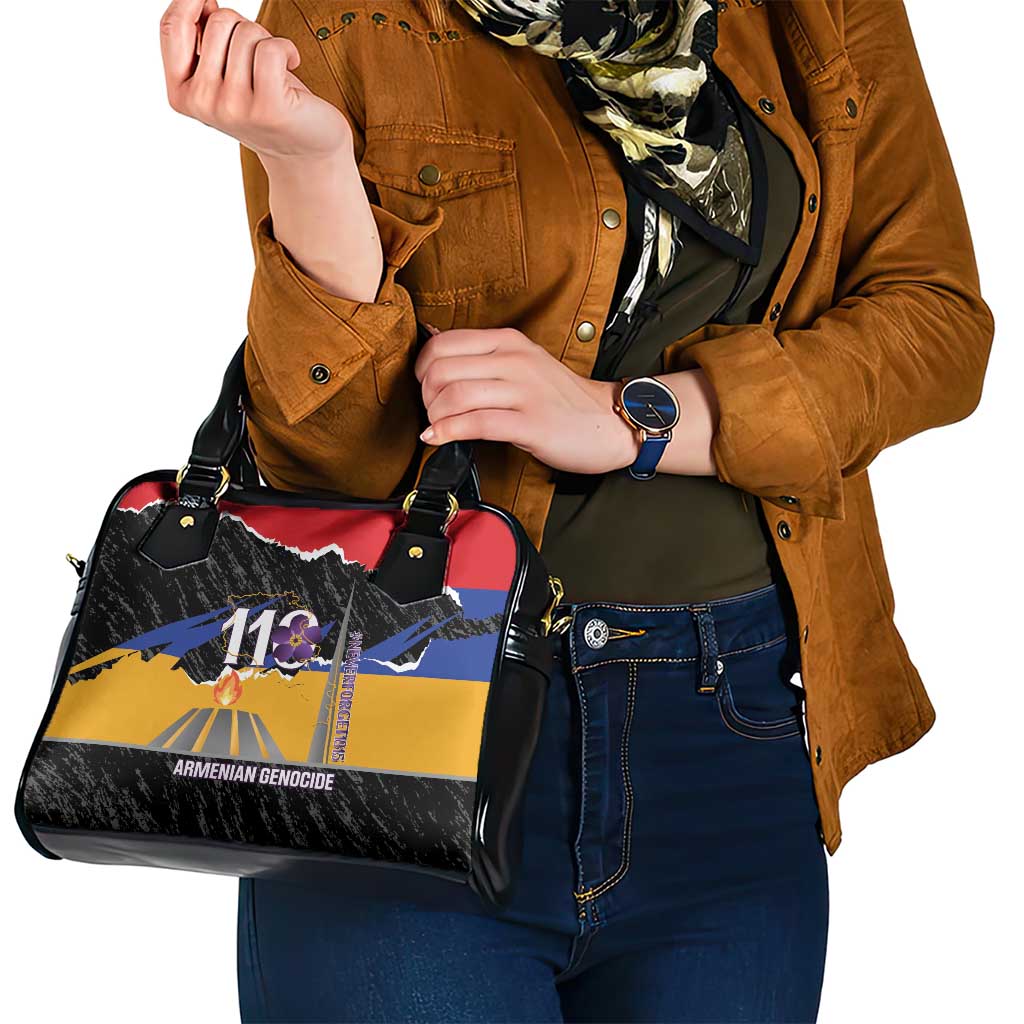 Armenian Genocide Remembrance Day Shoulder Handbag Tsitsernakaberd 110th Anniversary Never Forget LT14