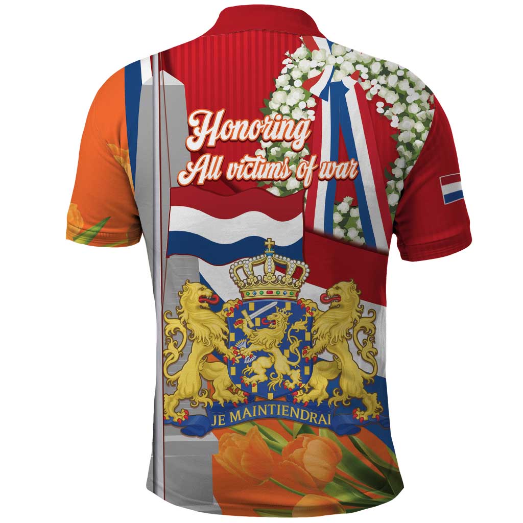 Netherlands Dodenherdenking Polo Shirt Martyrs' Day Honoring All Victims Of War LT14