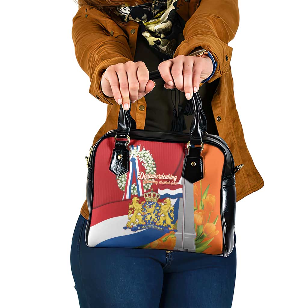Netherlands Dodenherdenking Shoulder Handbag Martyrs' Day Honoring All Victims Of War LT14