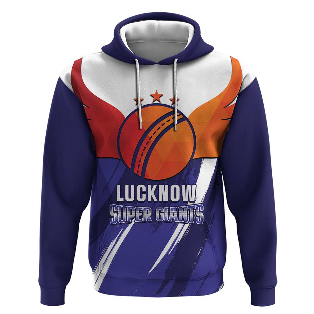 Custom Lucknow India Cricket Hoodie Go Champions LT14