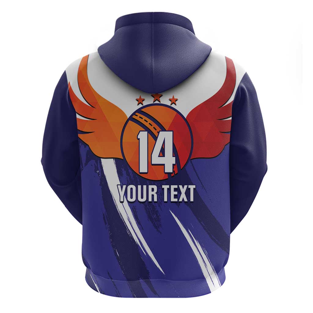 Custom Lucknow India Cricket Hoodie Go Champions LT14