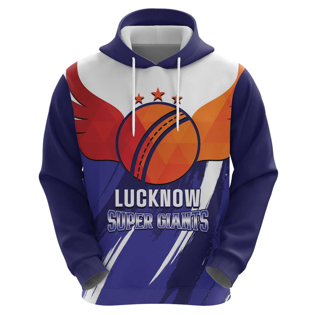 Custom Lucknow India Cricket Hoodie Go Champions LT14