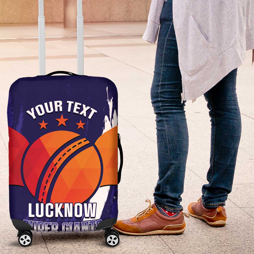 Custom Lucknow India Cricket Luggage Cover Go Champions LT14