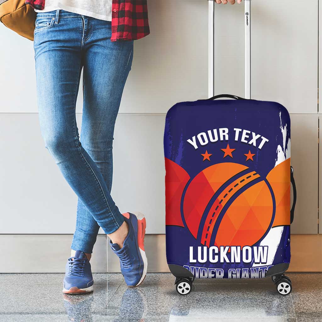 Custom Lucknow India Cricket Luggage Cover Go Champions LT14
