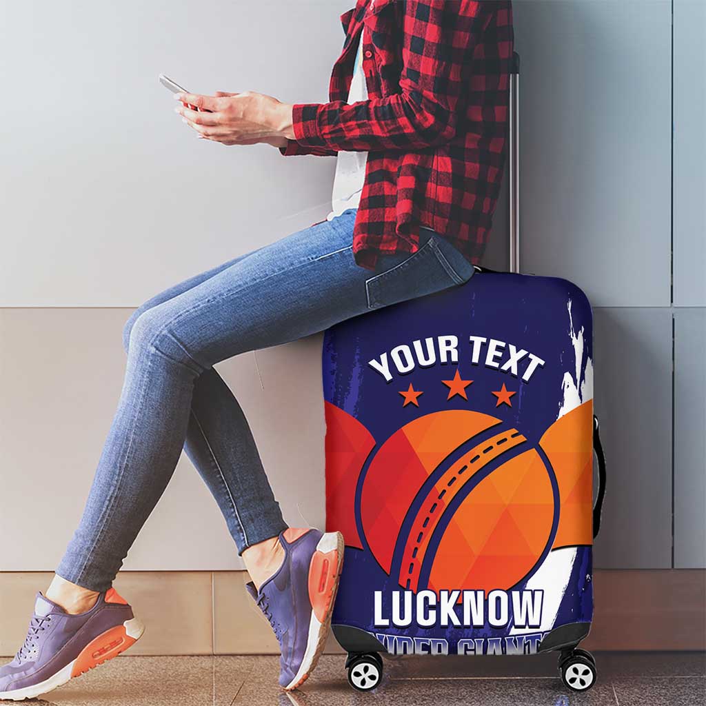 Custom Lucknow India Cricket Luggage Cover Go Champions LT14