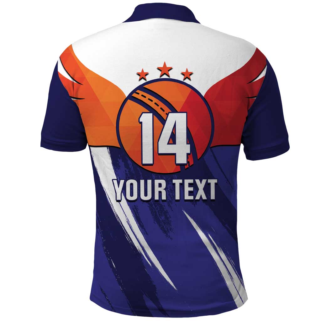 Custom Lucknow India Cricket Polo Shirt Go Champions LT14