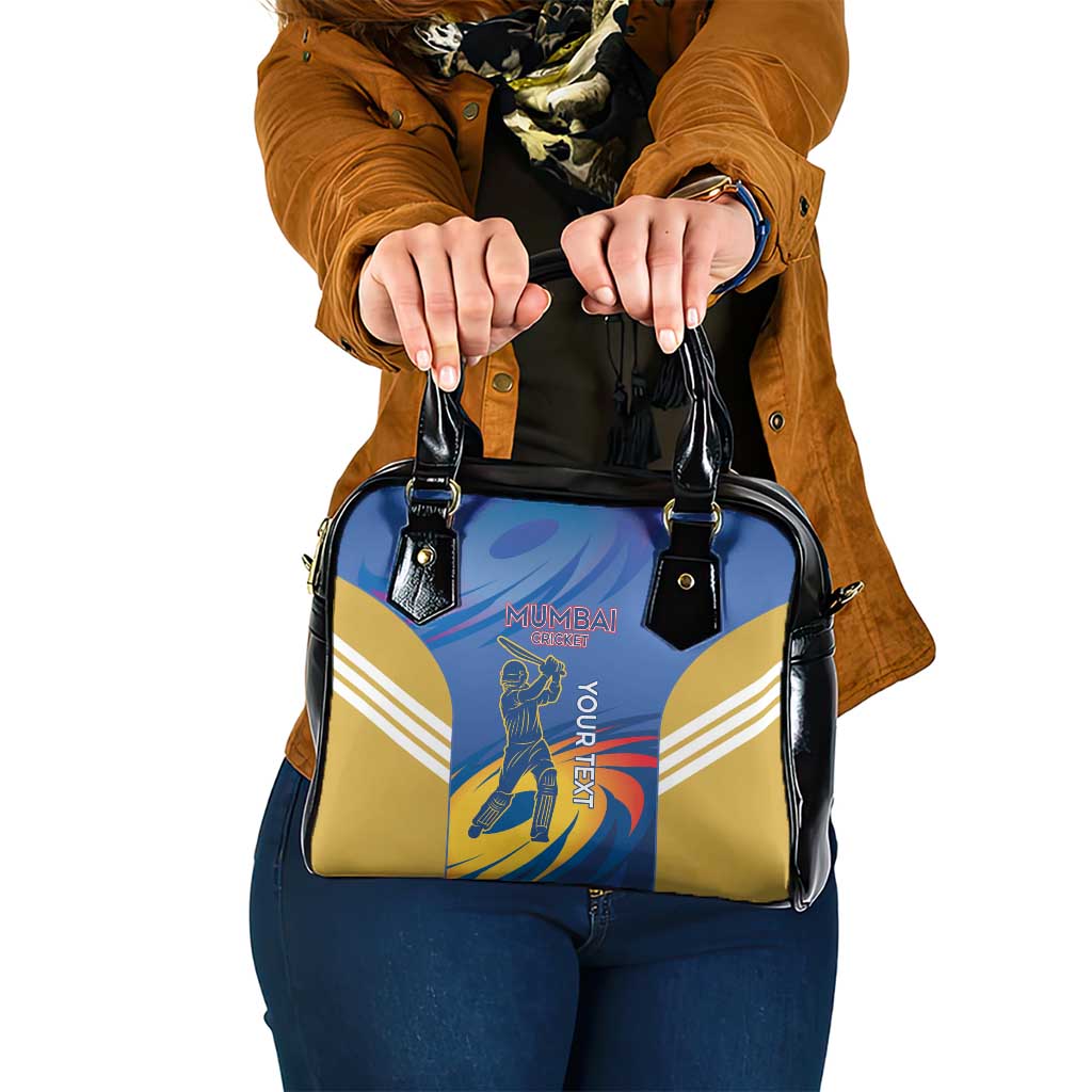Custom Mumbai India Cricket Shoulder Handbag Go Champions LT14