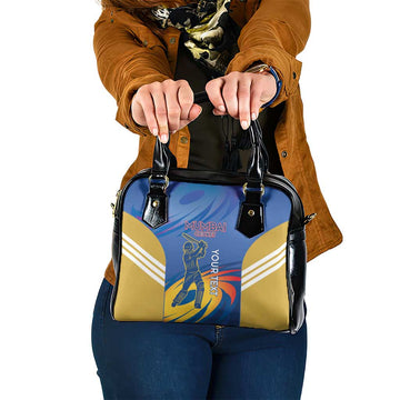 Custom Mumbai India Cricket Shoulder Handbag Go Champions LT14
