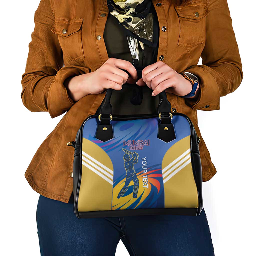 Custom Mumbai India Cricket Shoulder Handbag Go Champions LT14