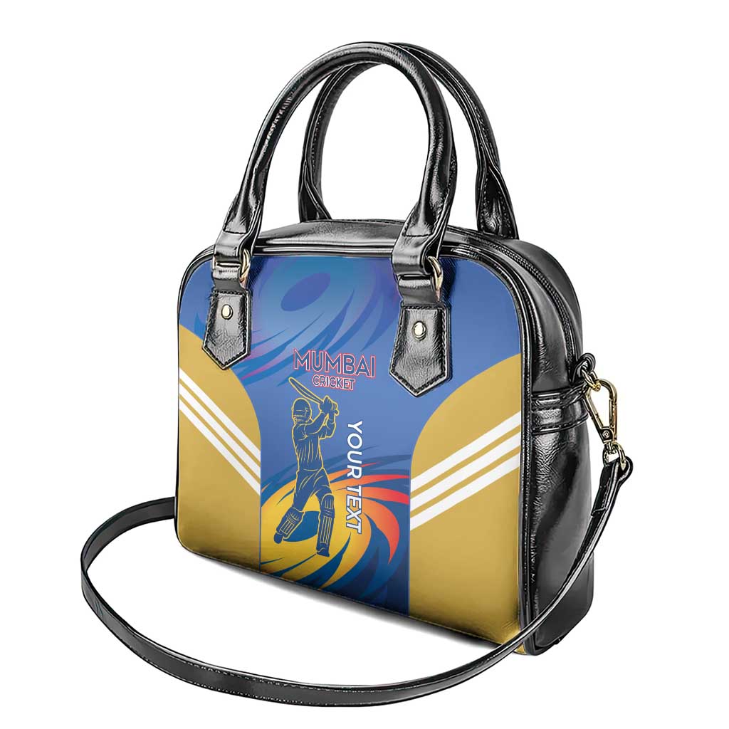 Custom Mumbai India Cricket Shoulder Handbag Go Champions LT14