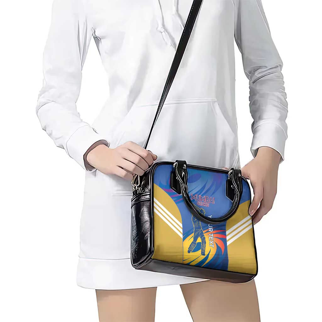 Custom Mumbai India Cricket Shoulder Handbag Go Champions LT14