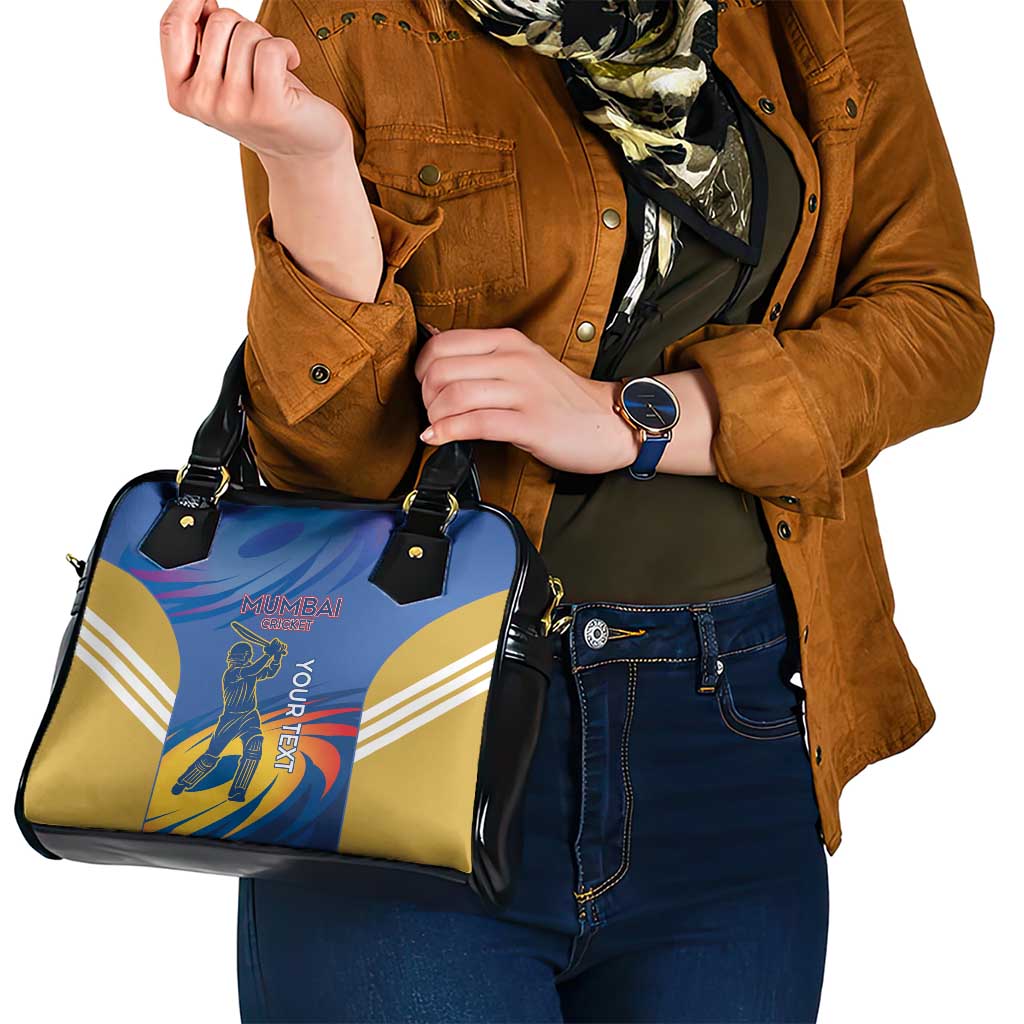Custom Mumbai India Cricket Shoulder Handbag Go Champions LT14