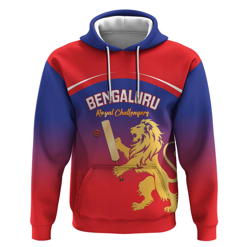 Custom Bengaluru India Cricket Hoodie Go Champions LT14