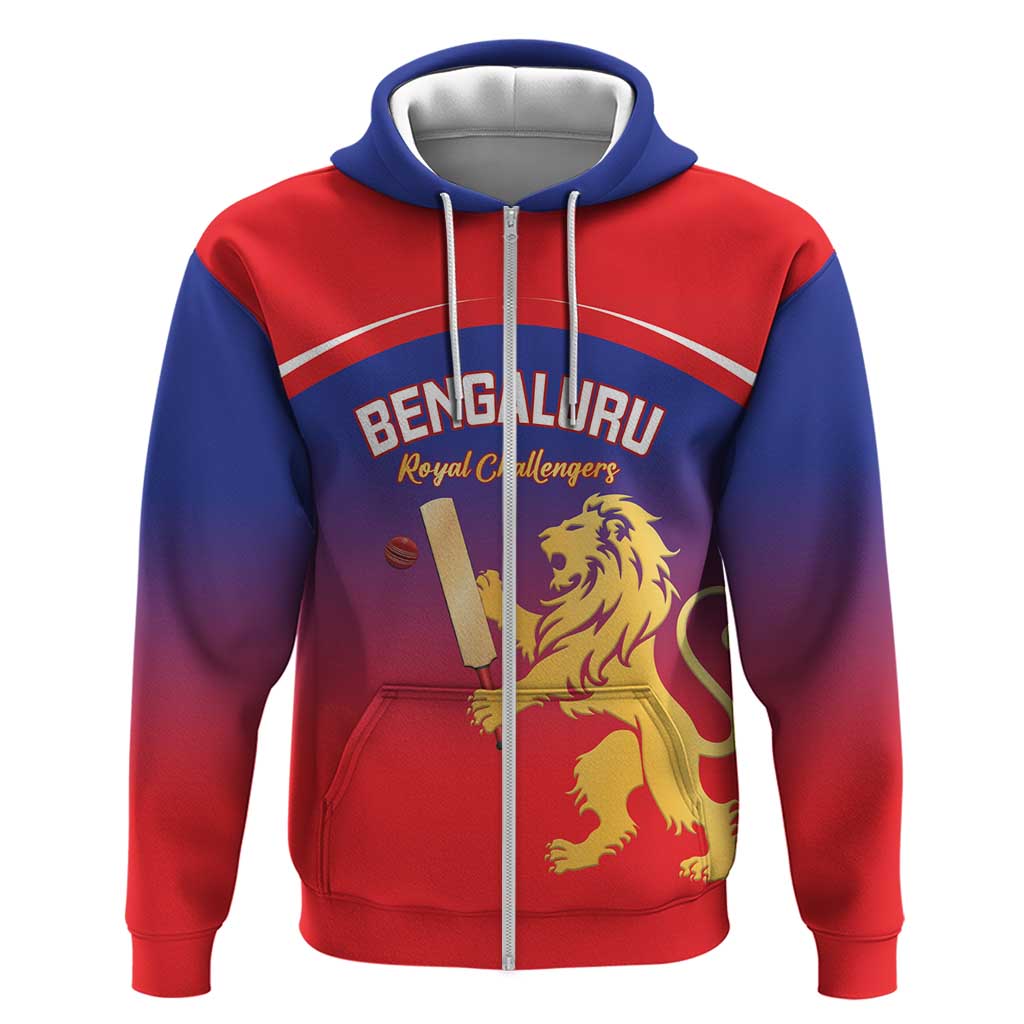 Custom Bengaluru India Cricket Hoodie Go Champions LT14