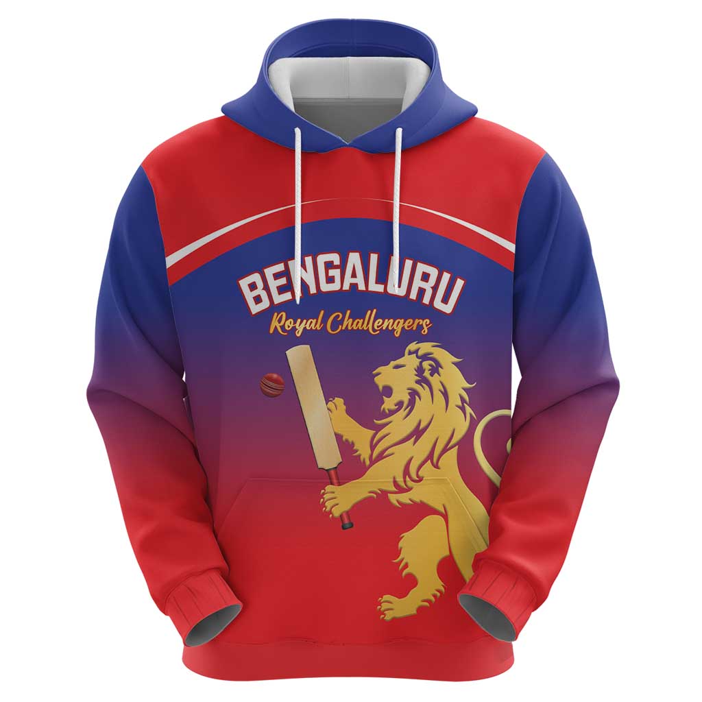 Custom Bengaluru India Cricket Hoodie Go Champions LT14