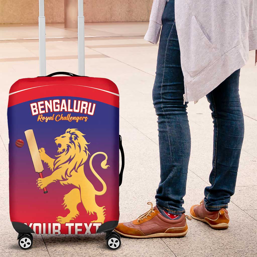 Custom Bengaluru India Cricket Luggage Cover Go Champions LT14
