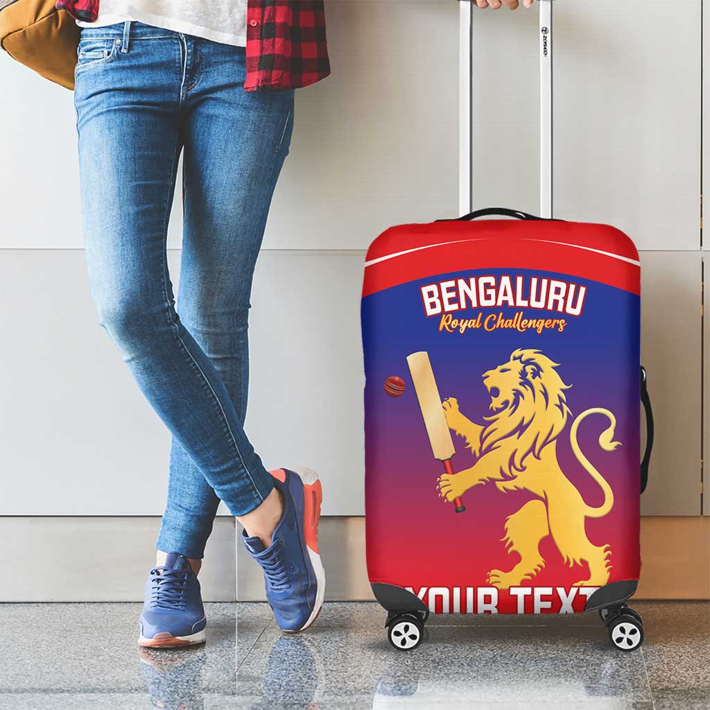 Custom Bengaluru India Cricket Luggage Cover Go Champions LT14