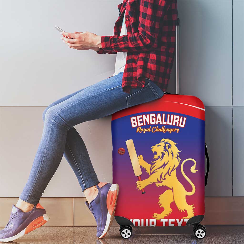 Custom Bengaluru India Cricket Luggage Cover Go Champions LT14