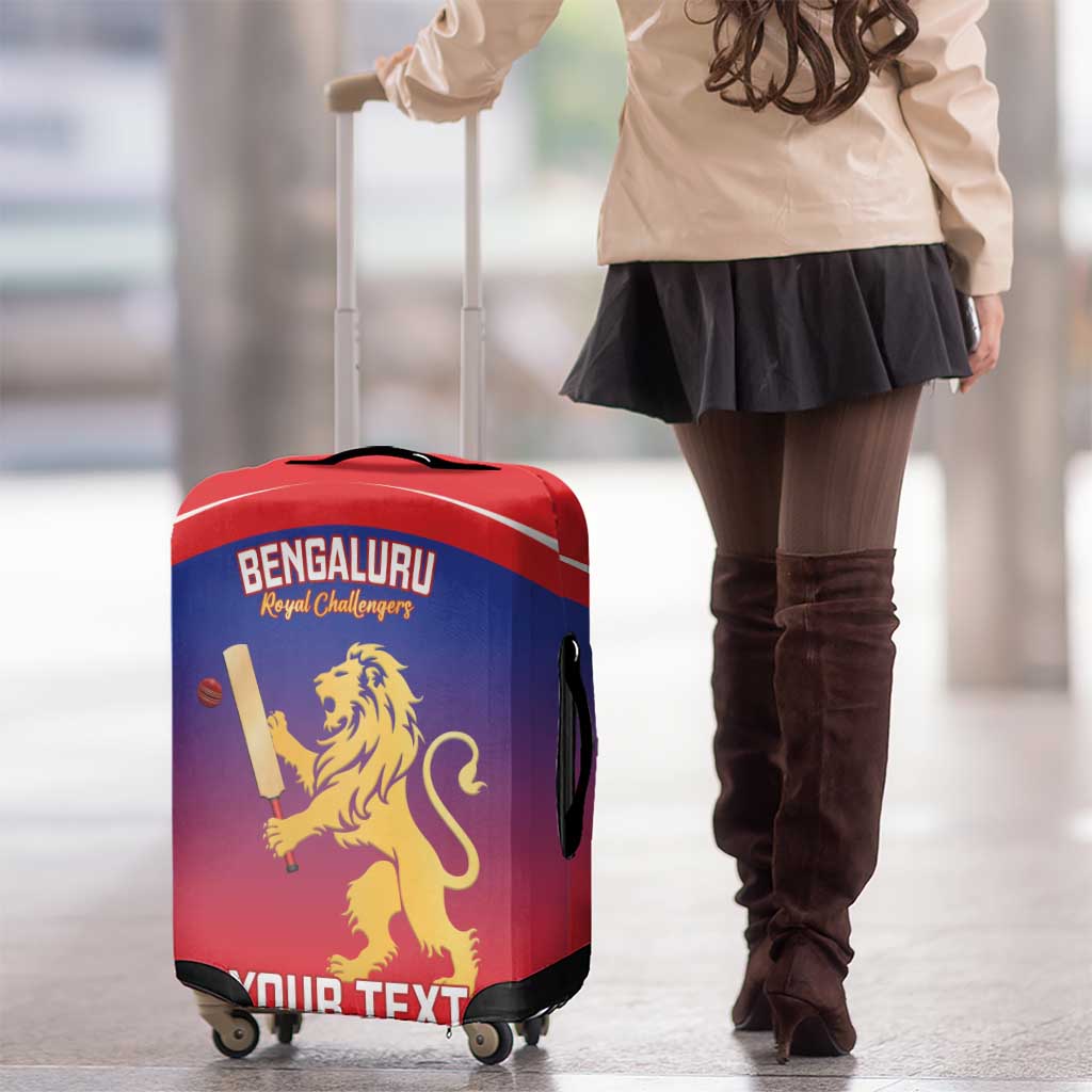 Custom Bengaluru India Cricket Luggage Cover Go Champions LT14
