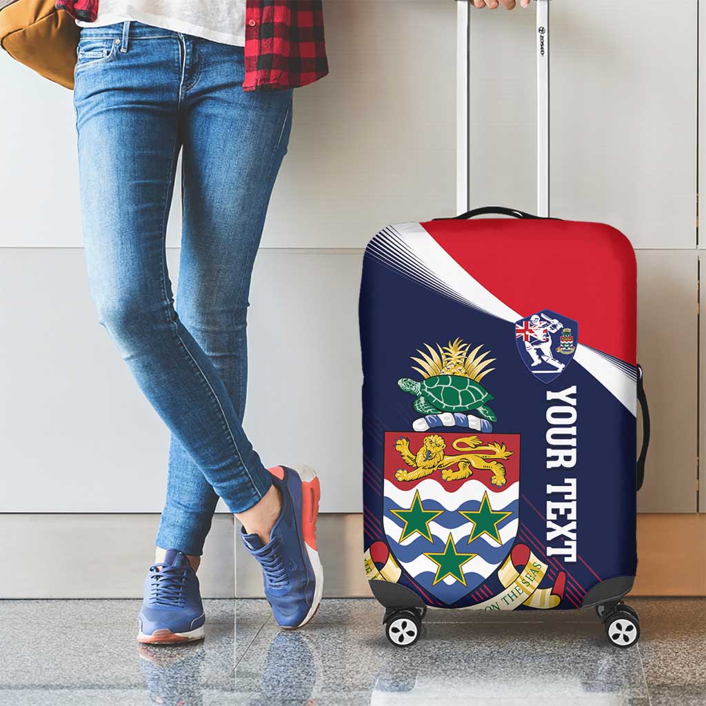 Custom Cayman Islands Cricket Luggage Cover 2025 Sporty Style LT14