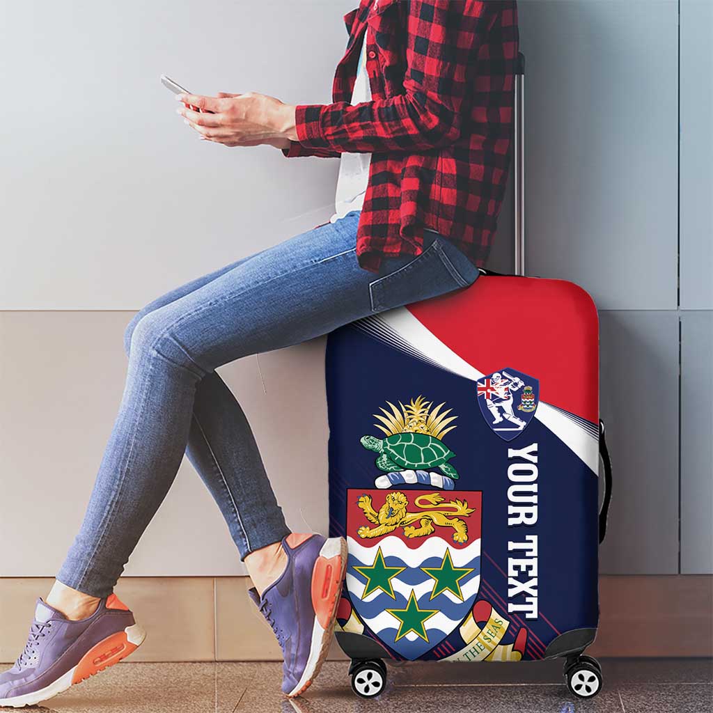 Custom Cayman Islands Cricket Luggage Cover 2025 Sporty Style LT14