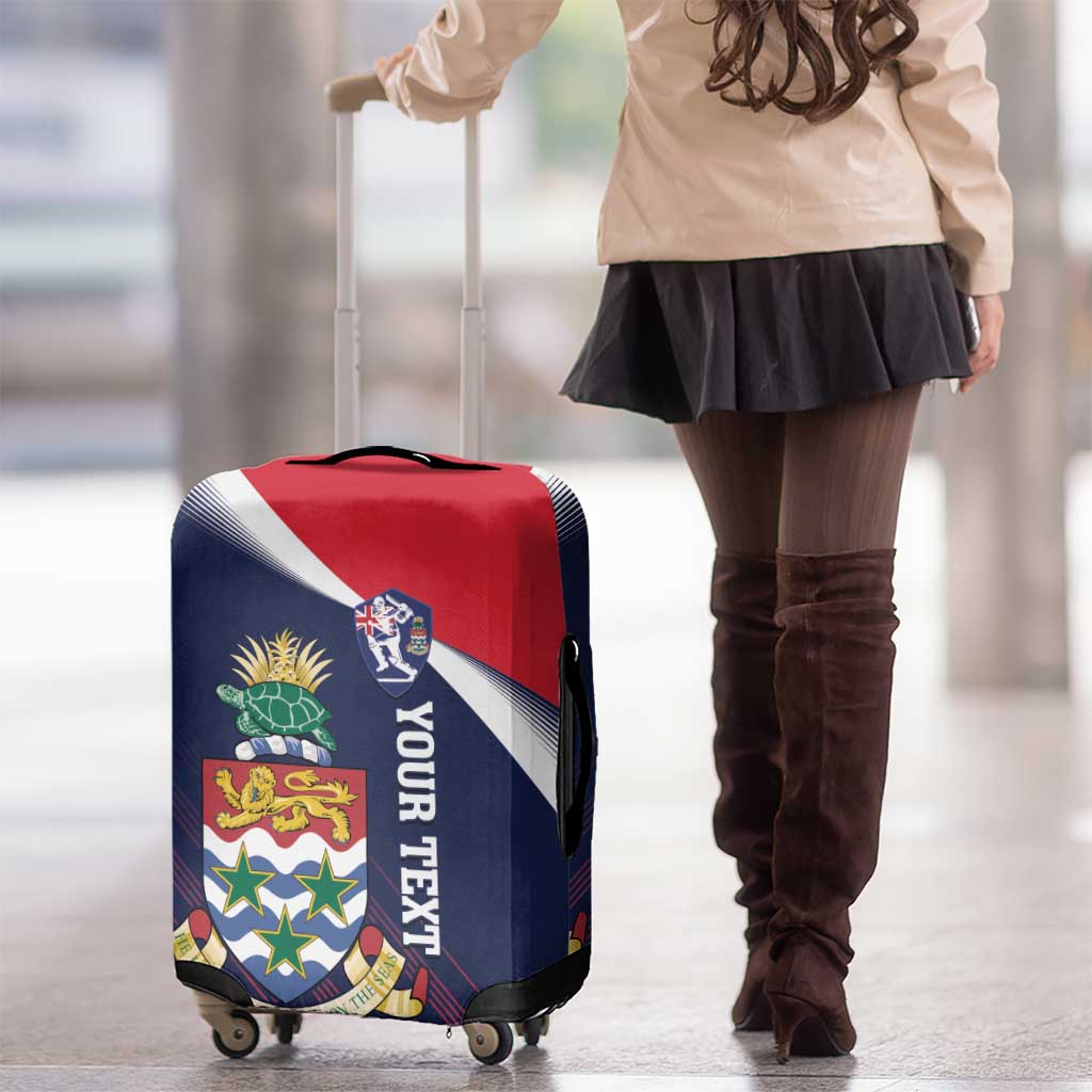 Custom Cayman Islands Cricket Luggage Cover 2025 Sporty Style LT14