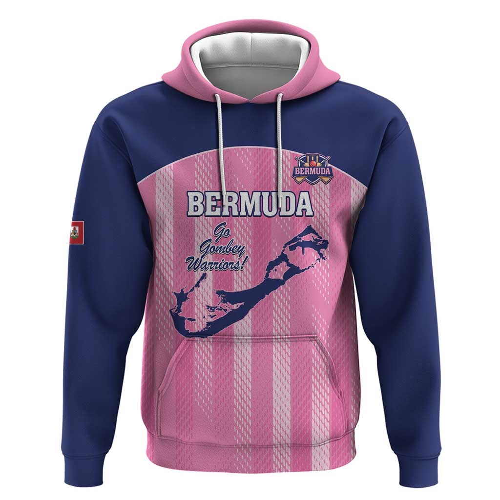 Custom Bermuda Cricket Hoodie Go Gombey Warriors LT14
