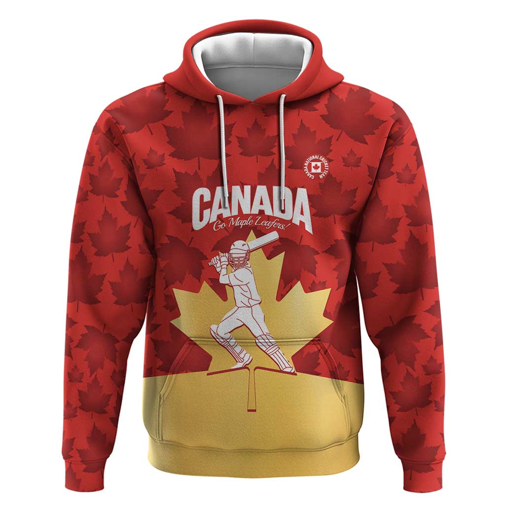 Custom Canada Cricket Hoodie Come On Maple Leaf LT14