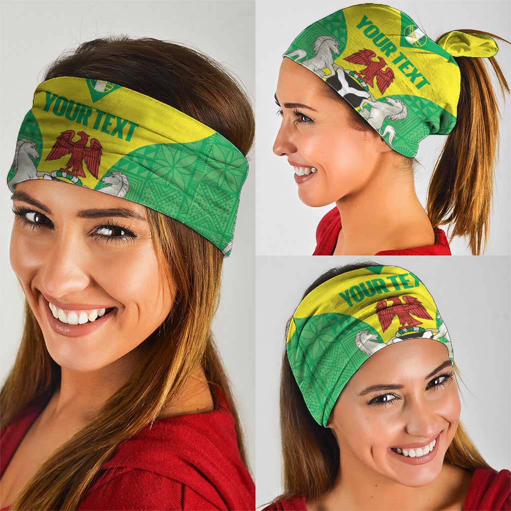 Custom Nigeria Cricket Neck Gaiter Go Yellow Greens LT14