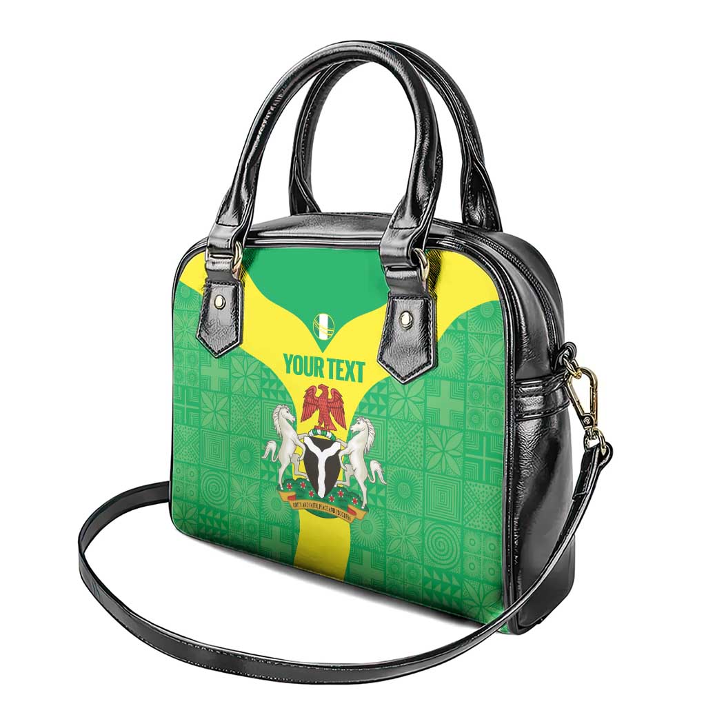 Custom Nigeria Cricket Shoulder Handbag Go Yellow Greens LT14