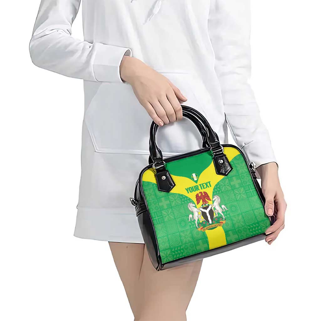 Custom Nigeria Cricket Shoulder Handbag Go Yellow Greens LT14