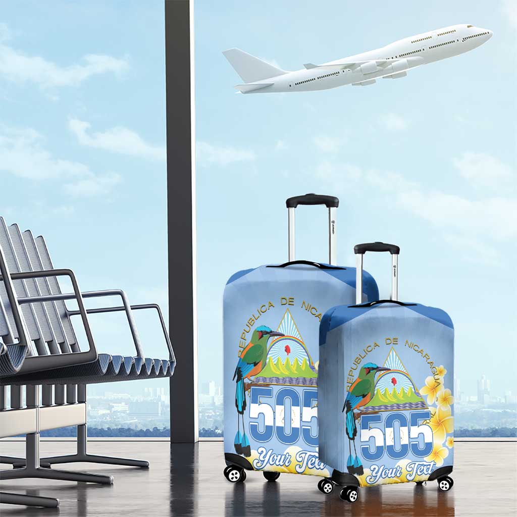 Personalized Nicaragua Independence Day Luggage Cover 505 Proud Guardabarranco Sacuanjoche LT14