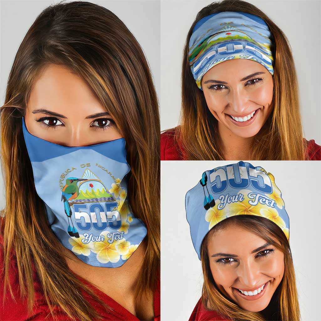 Personalized Nicaragua Independence Day Neck Gaiter 505 Proud Guardabarranco Sacuanjoche LT14