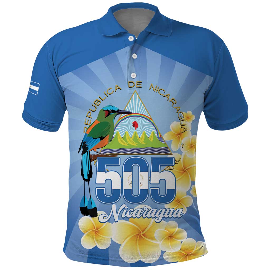 Personalized Nicaragua Independence Day Polo Shirt 505 Proud Guardabarranco Sacuanjoche LT14