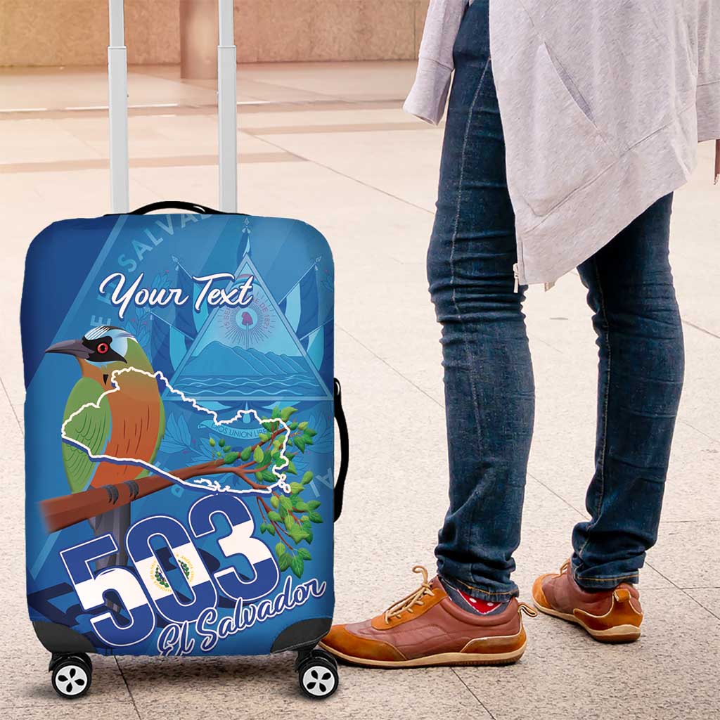 Personalized Que Viva El Salvador Luggage Cover Guardabarranco 503 Independence Day Proud LT14