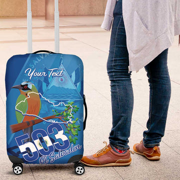 Personalized Que Viva El Salvador Luggage Cover Guardabarranco 503 Independence Day Proud LT14