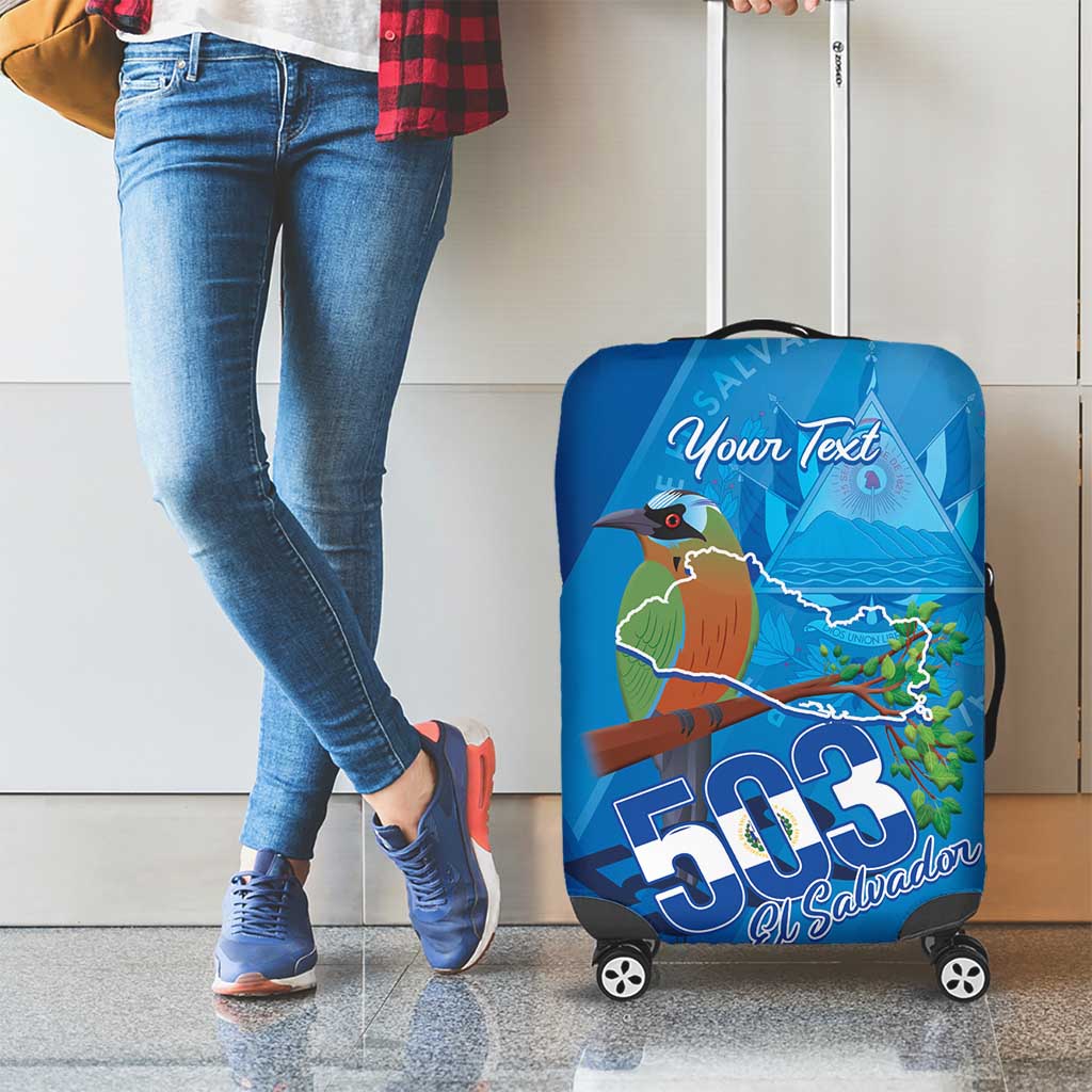 Personalized Que Viva El Salvador Luggage Cover Guardabarranco 503 Independence Day Proud LT14