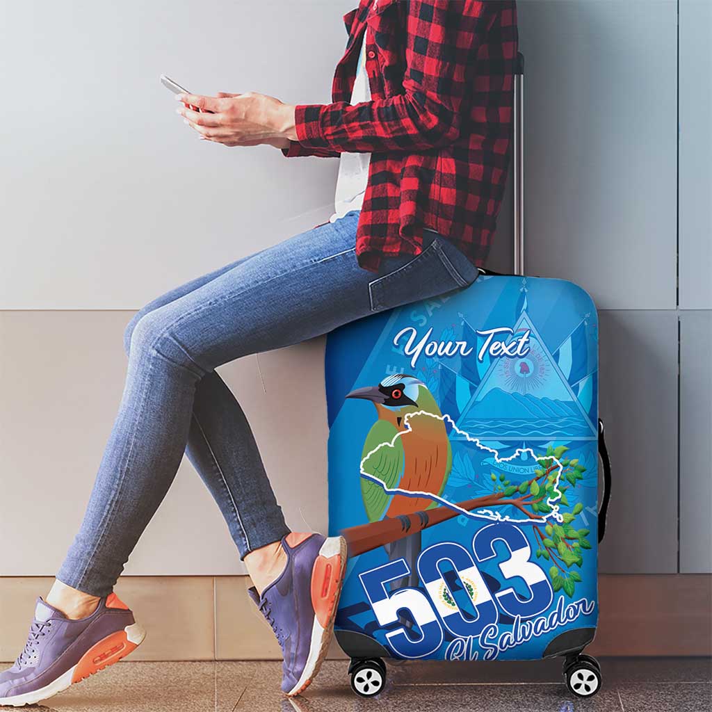 Personalized Que Viva El Salvador Luggage Cover Guardabarranco 503 Independence Day Proud LT14