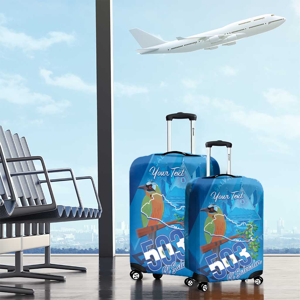 Personalized Que Viva El Salvador Luggage Cover Guardabarranco 503 Independence Day Proud LT14